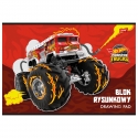 BLOK RYSUNKOWY A4 20 BIAŁYCH KARTEK UNIPAP HOT WHEELS