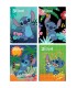 4 SZT. X ZESZYT A5, 32 KARTKI, W TRZY LINIE, STITCH, UNIPAP KAŻDY INNY