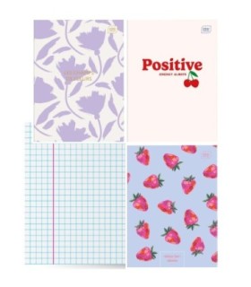 3X ZESZYT A4, 60 KARTEK, KRATKA Z MARGINESEM, DLA DZIEWCZYNKI, INTERDRUK