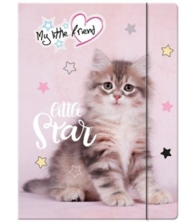 Teczka z gumką A4 My Little Friend kotek St.Majewski