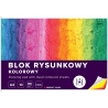 BLOK RYSUNKOWY KOLOROWY, A4, 10 KARTEK, 80g, INTERDRUK
