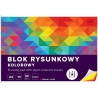 BLOK RYSUNKOWY KOLOROWY, A4, 10 KARTEK, 80g, INTERDRUK