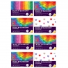 8 SZT. X BLOK RYSUNKOWY KOLOROWY, A4, 10 KARTEK, 80g, INTERDRUK