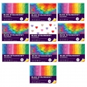 10 SZT. X BLOK RYSUNKOWY KOLOROWY, A4, 10 KARTEK, 80g, INTERDRUK