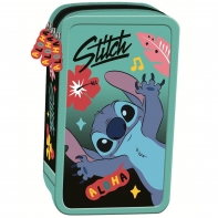 POTRÓJNY PIÓRNIK Z WYPOSAŻENIEM ST.MAJEWSKI STITCH MINT ALOHA