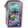 POTRÓJNY PIÓRNIK Z WYPOSAŻENIEM ST.MAJEWSKI STITCH STAY COOL