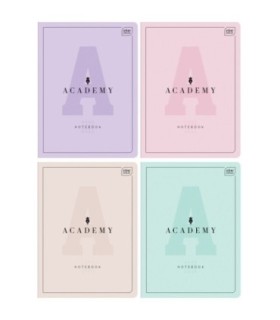 4X ZESZYT A5, 60 KARTEK, KRATKA Z MARGINESEM, INTERDRUK ACADEMY