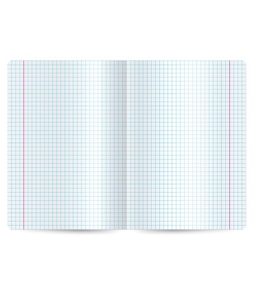 8X ZESZYT A5 32 KARTKI PUSHEEN: 4x TRZY LINIA + 4x KRATKA