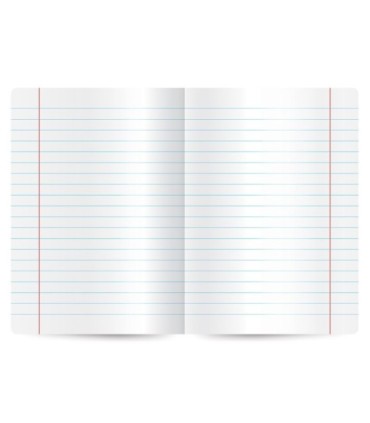 4X ZESZYT A5, 60 KARTEK, LINIA Z MARGINESEM, HYBRID WORDS INTERDRUK