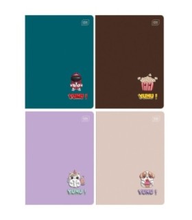 4 X ZESZYT A5, 32 KARTKI, KRATKA Z MARGINESEM, INTERDRUK YUHU