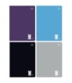 4 X ZESZYT A5, 32 KARTKI, KRATKA Z MARGINESEM, ONE COLOR, INTERDRUK