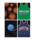 4X ZESZYT A5, 32 KARTKI, W TRZY LINIE, KOSZYKÓWKA, BASKETBALL, INTERDRUK