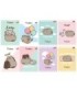 8X ZESZYT A5 32 KARTKI PUSHEEN: 4x LINIA + 4x KRATKA, KAŻDY INNY