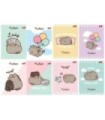 8X ZESZYT A5 32 KARTKI PUSHEEN: 4x KRATKA + 4x TRZY LINIA