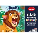 Blok rysunkowy kolorowy REXUS Benjamin A3 16 kartek, 80-100g/m2