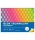 8 SZT. BLOK TECHNICZNY KOLOROWY A3 INTERDRUK 10 ARKUSZY, 160g/m2