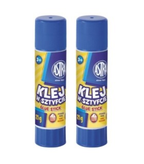 Zestaw 2 szt. x klej w sztyfcie 21 g Astra, łatwo zmywalny