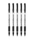 5 SZT. X DŁUGOPIS ŻELOWY BIC GEL-OCITY STIC CIENKA KOŃCÓWKA 0,5MM, CZARNY