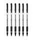 6 SZT. X DŁUGOPIS ŻELOWY BIC GEL-OCITY STIC CIENKA KOŃCÓWKA 0,5MM, CZARNY