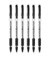6 SZT. X DŁUGOPIS ŻELOWY BIC GEL-OCITY STIC CIENKA KOŃCÓWKA 0,5MM, CZARNY