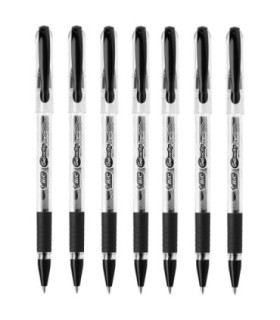 7 SZT. X DŁUGOPIS ŻELOWY BIC GEL-OCITY STIC CIENKA KOŃCÓWKA 0,5MM, CZARNY