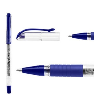 6 SZT. X DŁUGOPIS ŻELOWY BIC GEL-OCITY STIC CIENKA KOŃCÓWKA 0,5MM, NIEBIESKI