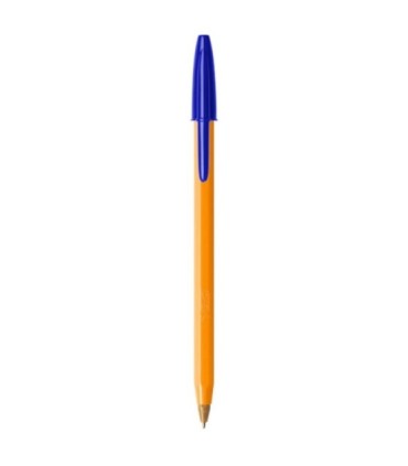 3 SZT x DŁUGOPIS BIUROWY ZE SKUWKĄ BIC ORANGE ORIGINAL FINE 0,8 MM, NIEBIESKI