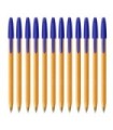 12 SZT x DŁUGOPIS BIUROWY ZE SKUWKĄ BIC ORANGE ORIGINAL FINE 0,8 MM, NIEBIESKI