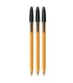 3 SZT x DŁUGOPIS BIUROWY ZE SKUWKĄ BIC ORANGE ORIGINAL FINE 0,8 MM, CZARNY