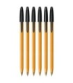 6 SZT x DŁUGOPIS BIUROWY ZE SKUWKĄ BIC ORANGE ORIGINAL FINE 0,8 MM, CZARNY