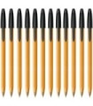 12 SZT x DŁUGOPIS BIUROWY ZE SKUWKĄ BIC ORANGE ORIGINAL FINE 0,8 MM, CZARNY