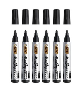 6 szt. x marker BIC Marking 2000 ECOlutions okrągła końcówka – czarny