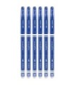 6 szt. x długopis żelowy wymazywalny Kidea z gumką – niebieski, 0.7 mm, pióro