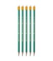 5 x ołówek hb/2 BIC evolution original z gumką, wykonany z żywicy bezdrzewnej