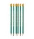 6 x ołówek hb/2 BIC evolution original z gumką, wykonany z żywicy bezdrzewnej