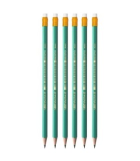 6 x ołówek hb/2 BIC evolution original z gumką, wykonany z żywicy bezdrzewnej