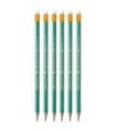 6 x ołówek hb/2 BIC evolution original z gumką, wykonany z żywicy bezdrzewnej