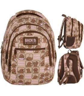 Plecak szkolny 26 L trzykomorowy Derform BACKUP model O FLUFFY PUPPY