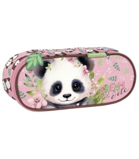 Piórnik saszetka usztywniona Derform CUTE PANDA