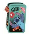 POTRÓJNY PIÓRNIK Z WYPOSAŻENIEM ST.MAJEWSKI STITCH MINT ALOHA