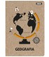ZESZYT A5 GEOGRAFIA, 58 KARTEK, KRATKA, BENIAMIN / REXUS