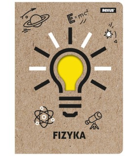 ZESZYT A5 FIZYKA, 58 KARTEK, KRATKA, BENIAMIN / REXUS