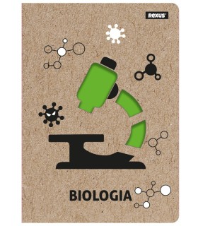 ZESZYT A5 BIOLOGIA, 58 KARTEK, KRATKA, BENIAMIN / REXUS