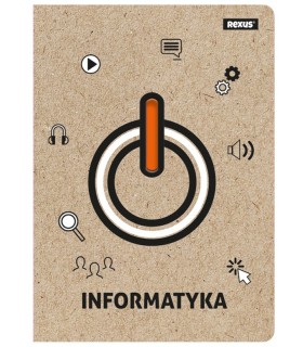 ZESZYT A5 INFORMATYKA, 58 KARTEK, KRATKA, BENIAMIN / REXUS