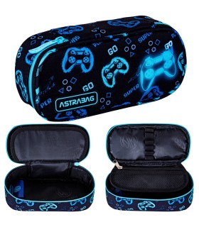 Usztywniany piórnik  saszetka ASTRABAG AC6 GO PLAYING