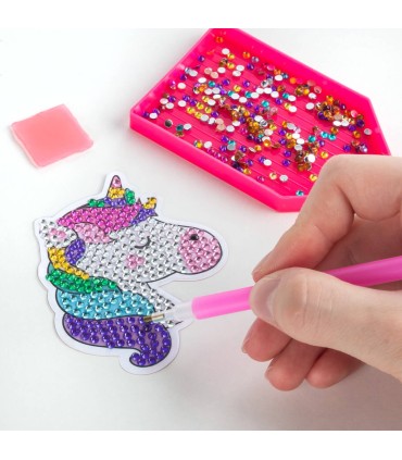 Diamentowe nalepki słodkości 6 dużych naklejek 500 diamentów KIDEA