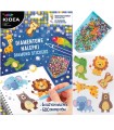 Diamentowe nalepki ZOO 6 dużych naklejek 500 diamentów KIDEA
