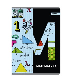 ZESZYT A5 MATEMATYKA, 60 KARTEK, KRATKA, SREBRNA METALIZA BENIAMIN / REXUS