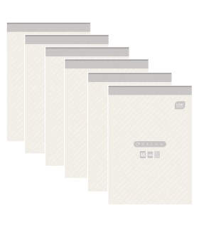 6x BLOK BIUROWY INTERDRUK, A6 100 KARTEK W KRATKĘ