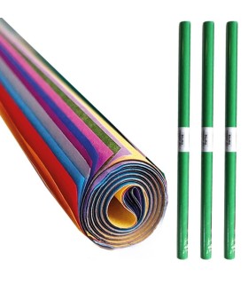 3x BIBUŁA GŁADKA A3 W ROLKACH 10 KOLORÓW INTERDRUK, 30 cm